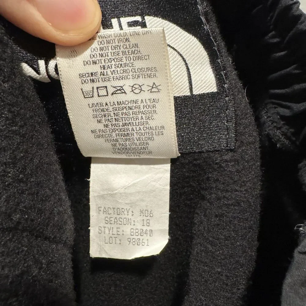 The North Face Denali Pants Full Zip Fleece Black Nylon Knee Gorpcore Mens Small